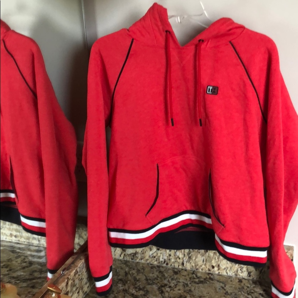 Tommy Hilfiger Cropped Drawstring Hoodie NWOT
